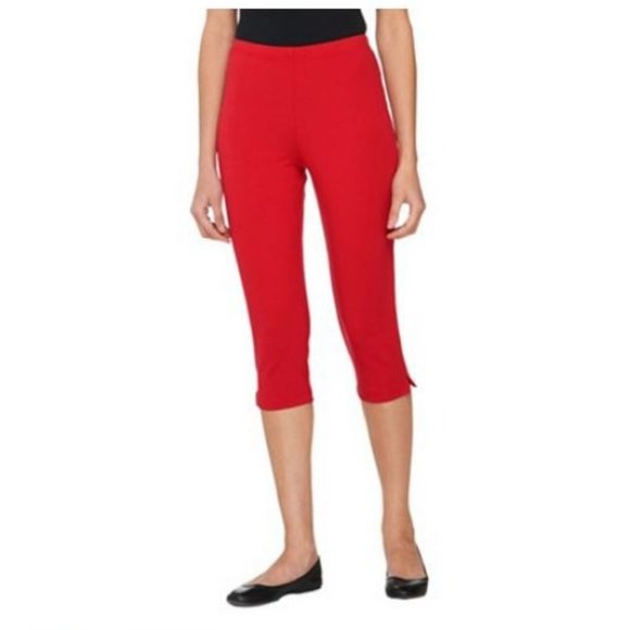 Women with Control Pants - Women with Control Pull-on Stretch Pedal Pushers